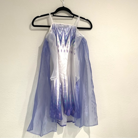 Disney Other - Disney frozen Elsa Princess pretend play costume dress blue white mesh arms 4-6